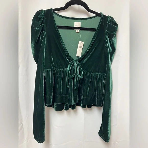 Maeve Velvet Babydoll Top - Picture 5 of 12